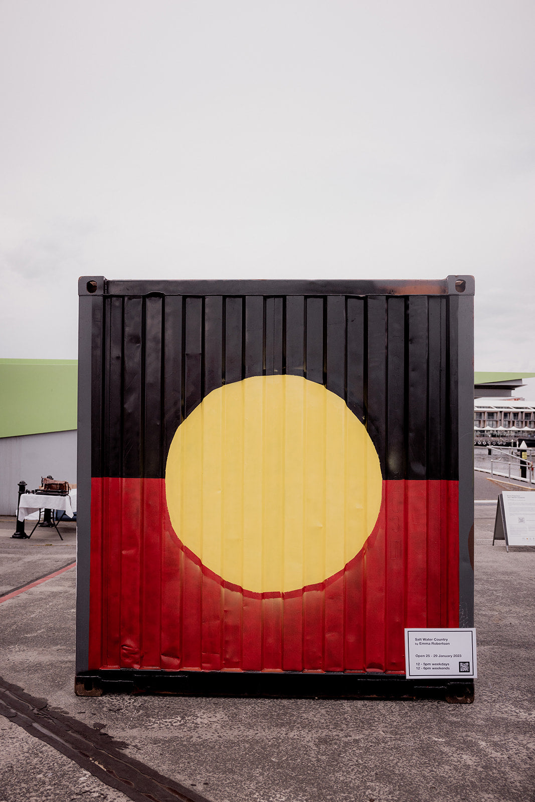 Shipping container transports Tasmania s commuters to a kelp