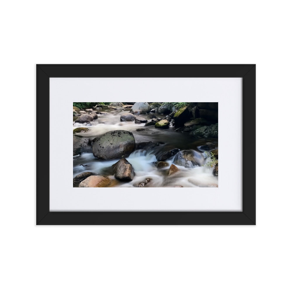 River running over rocks - long exposure