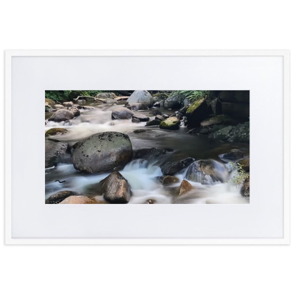 River running over rocks - long exposure