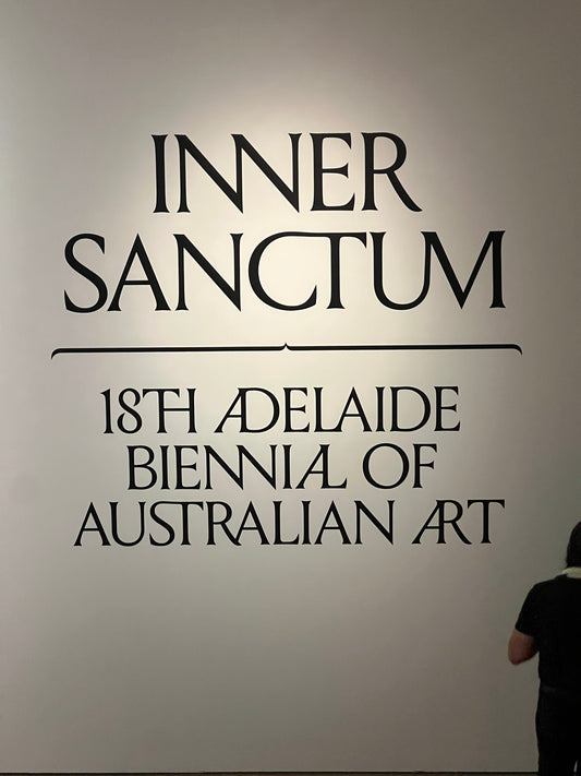 Blank Wall with Text - Inner Sanctum - 18th Adelaide Biennal of Australian Art